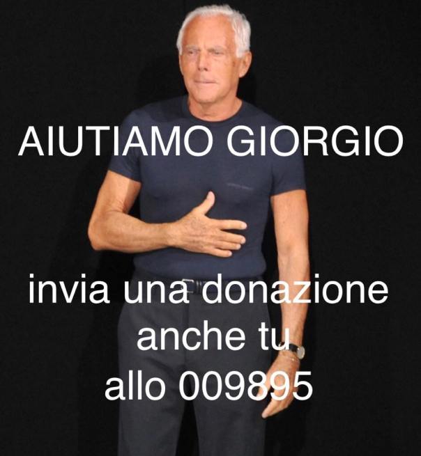 Aiuta anche tu Giorgio Armani